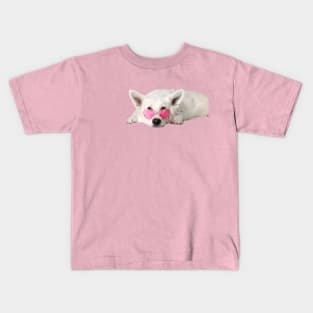 Heart sunglasses dog Kids T-Shirt